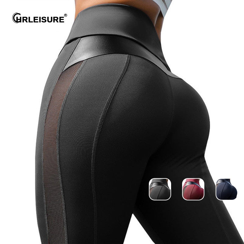 EtherealBe breathable sports leggings for gym, Mesh Panels