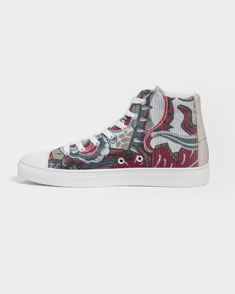 20 cool dragon red design Women's Hightop Canvas Shoe