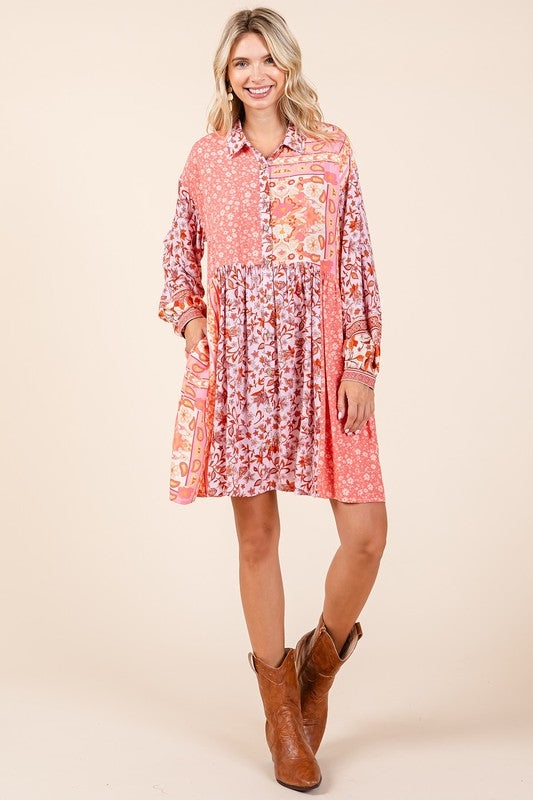 New Summer Floral Tie Waist Flutter Sleeve Tiered Dress – Feminine, Elegant, Cheerful, Bohemian Chic, Flowy & Graceful, Lightweight Rayon-Linen Blend Dress
