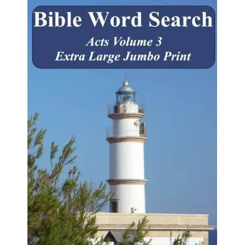 Bible Word Search Acts Volume 3: King James Version Extra Large Jumbo Print