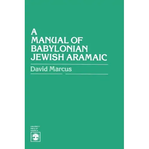A Manual of Babylonian Jewish Aramaic