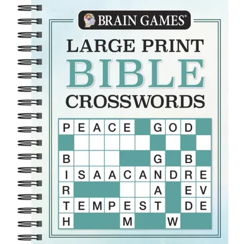 Brain Games - Large Print Bible Crosswords