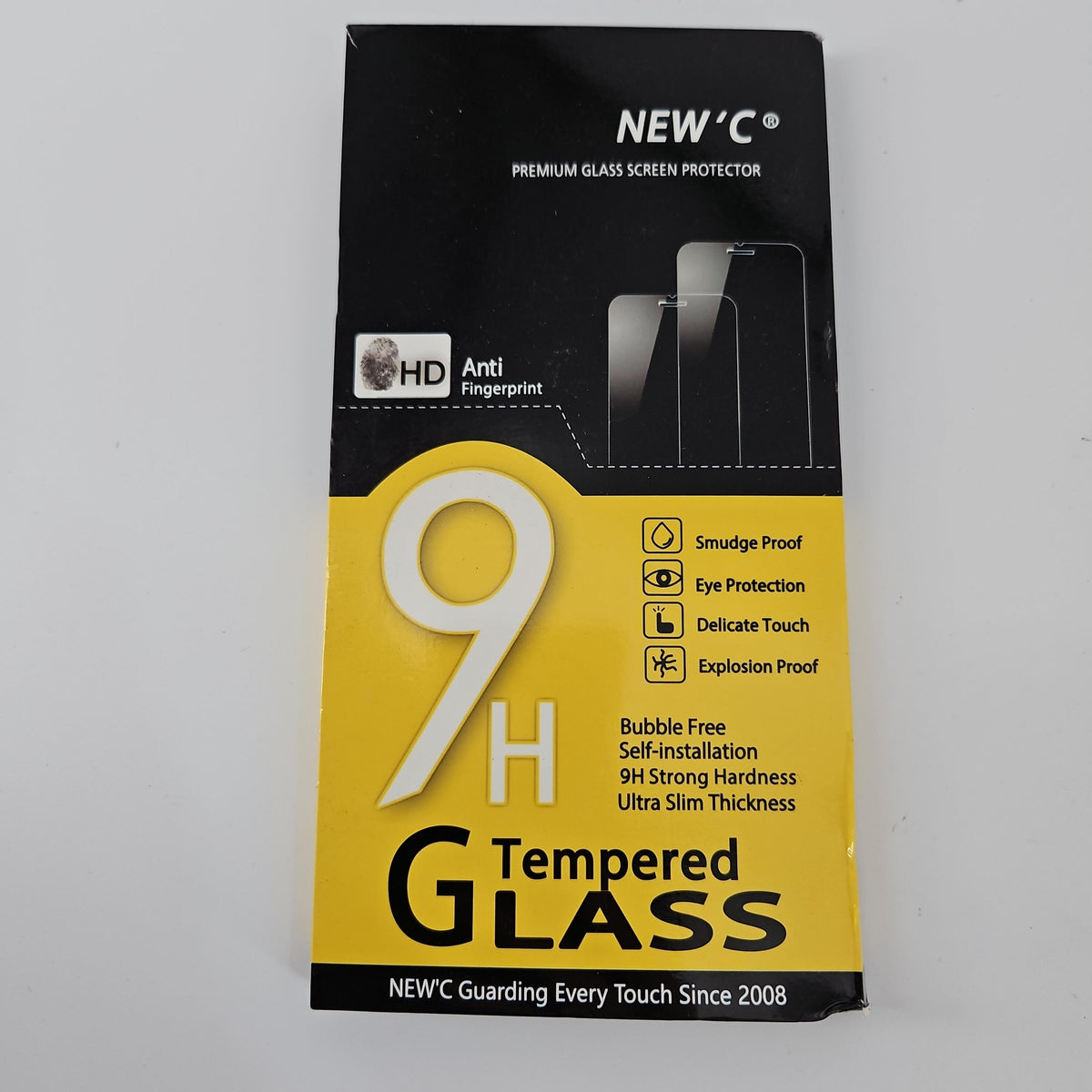 NEW'C Tempered Glass Screen Protector for iPhone 16 Plus, 3-Pack