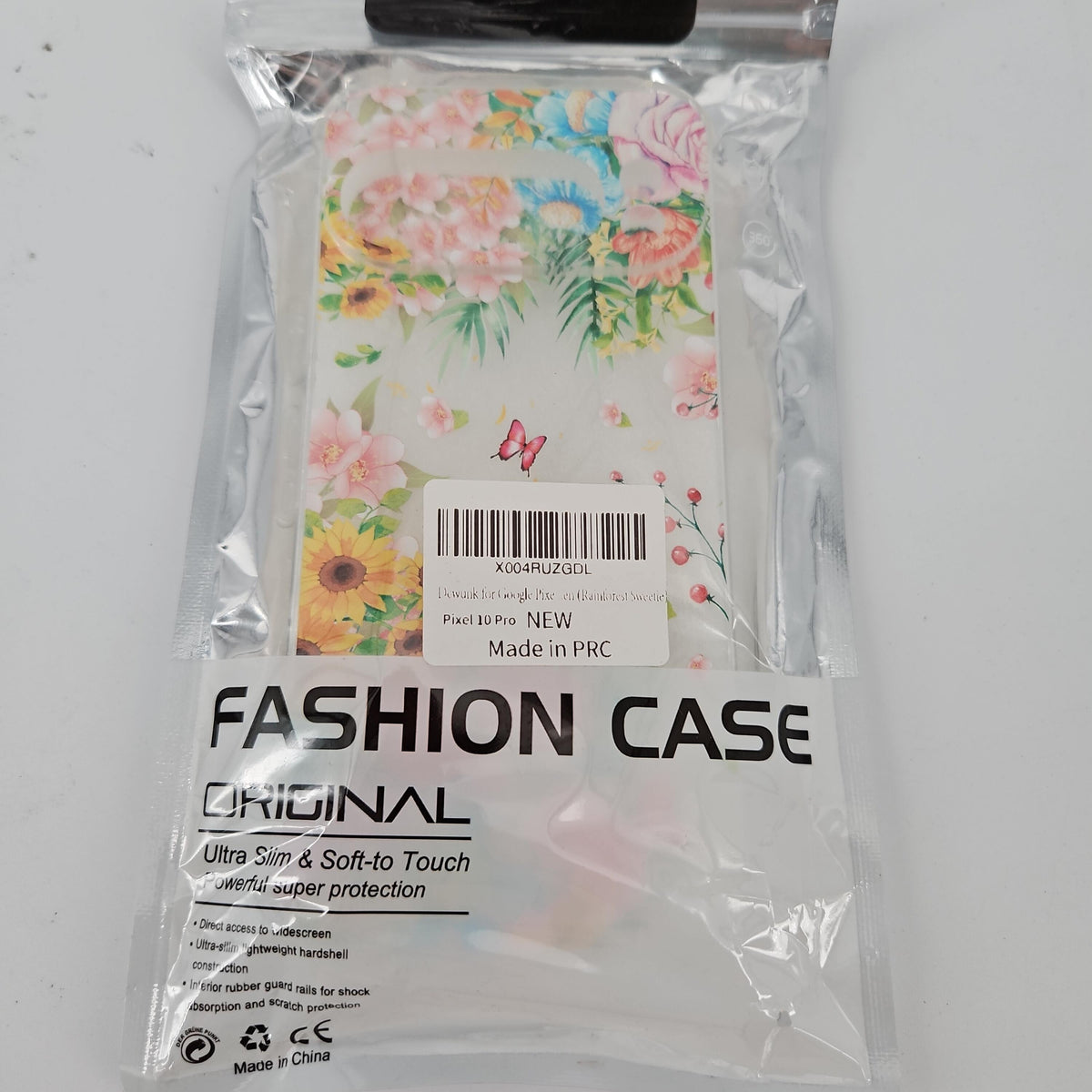 Floral Clear Protective Phone Case for Google Pixel 10 Pro