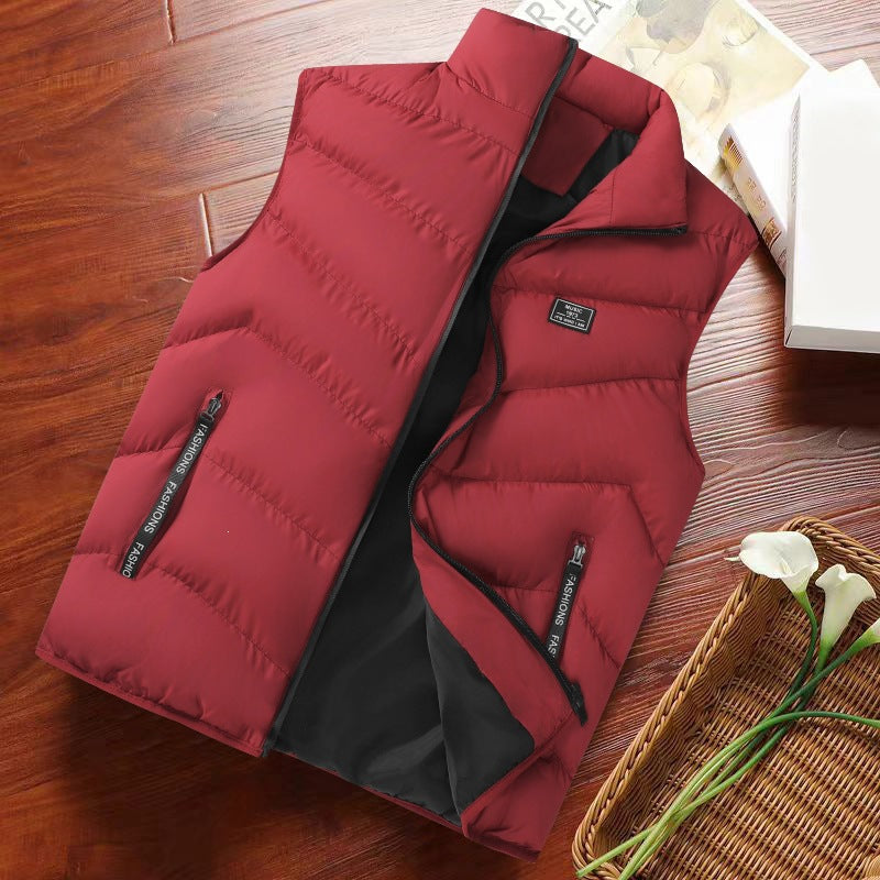 Mens Stand-Neck Outdoor Casual Vest