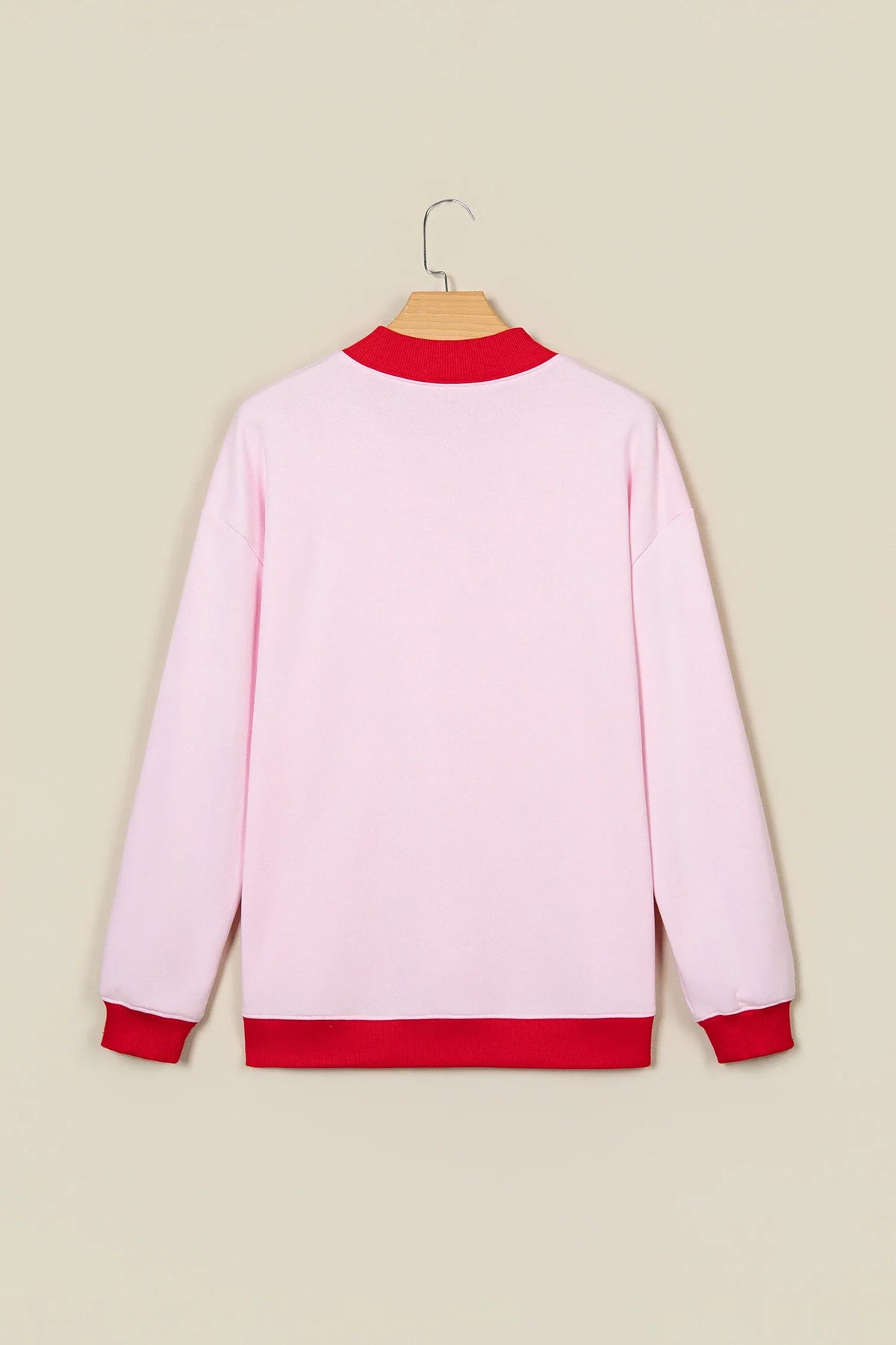 COWBOY/MERRY Polka Dot Letter Print Sweatshirt