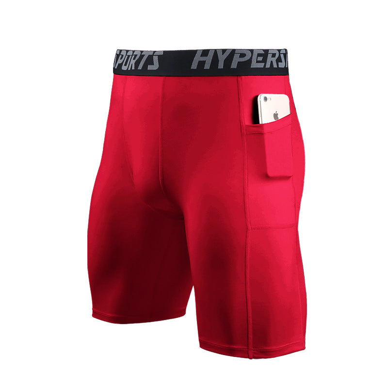 Tight-fitting High Elastic Pocket Cycling Shorts Quick-drying Plus Size