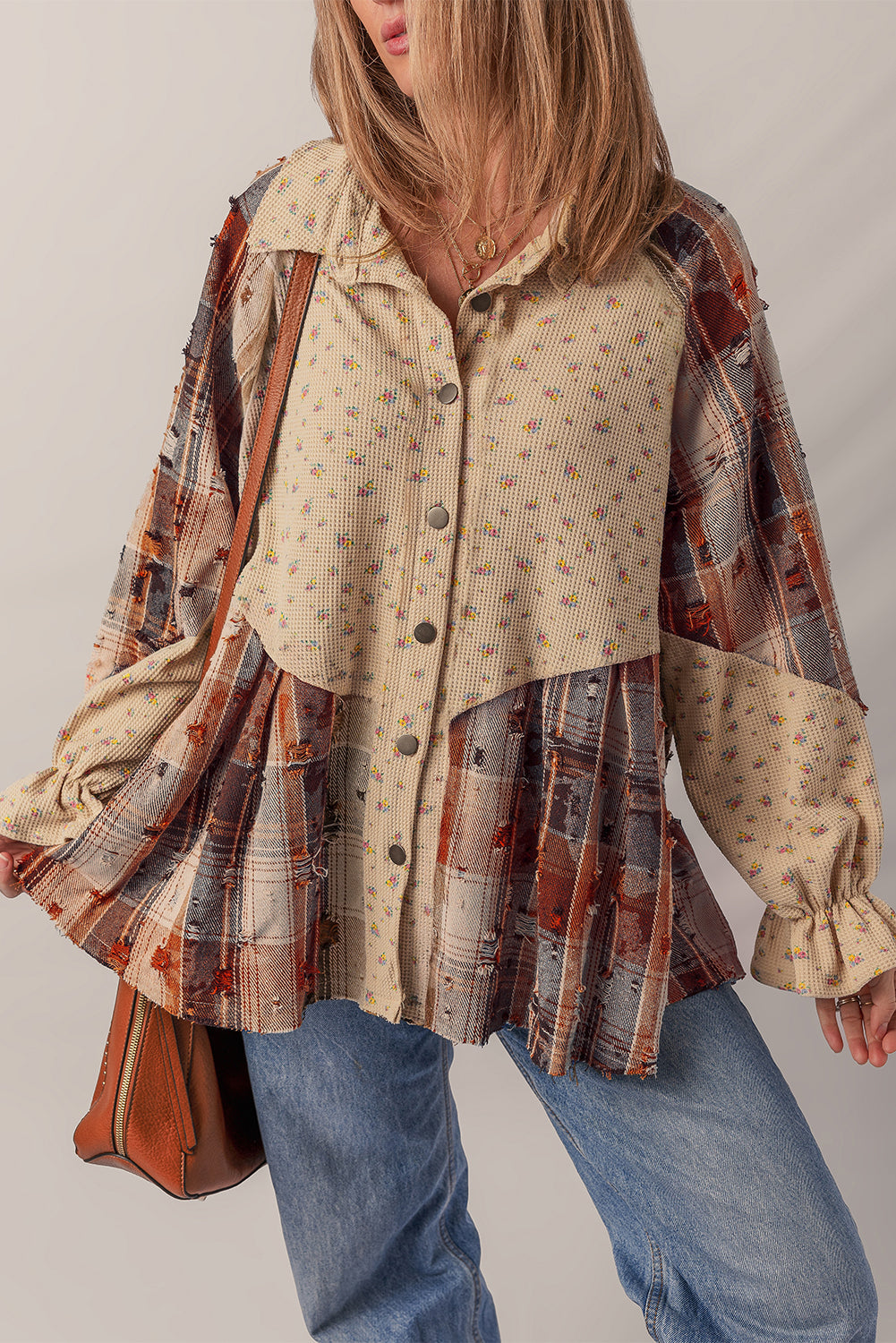 Emma Sleeve Waffle Knit Shacket