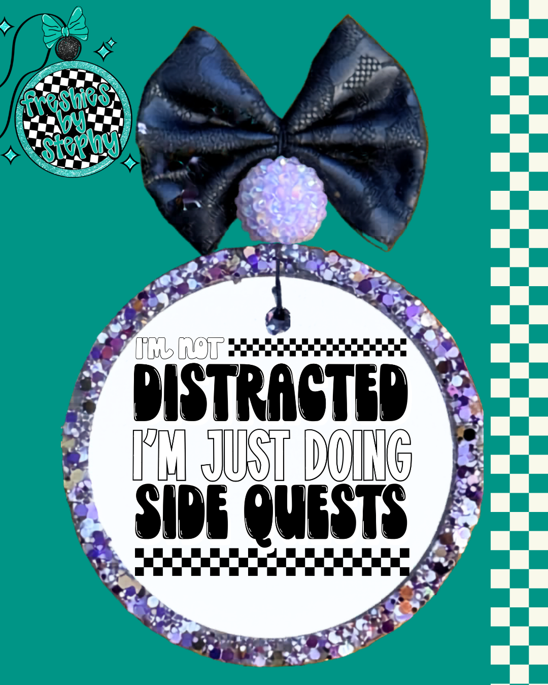 Not Distracted Car Freshie | Funny ADHD Air Freshener | Cute Car Accessory