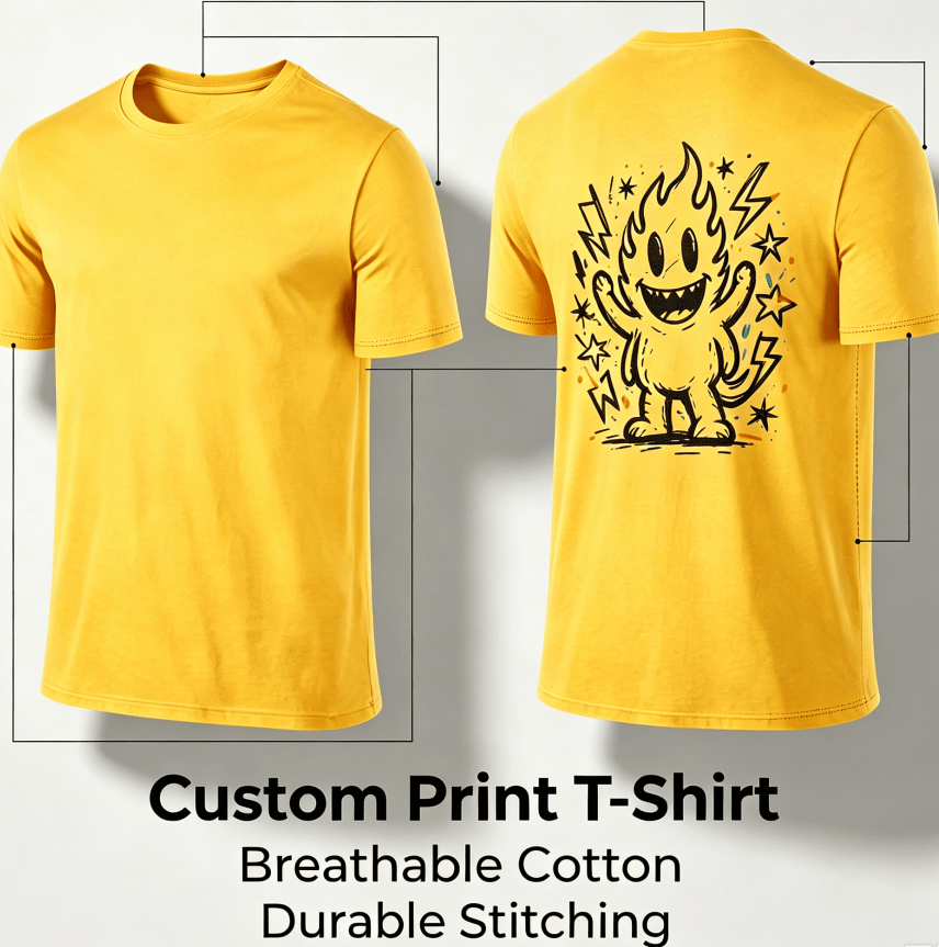 Customized pattern cotton short-sleeve T-shirt, colorful splashing smile print on the back, customizable picture and text personalized T-shirt, men's and women's same style casual loose everyday stre
