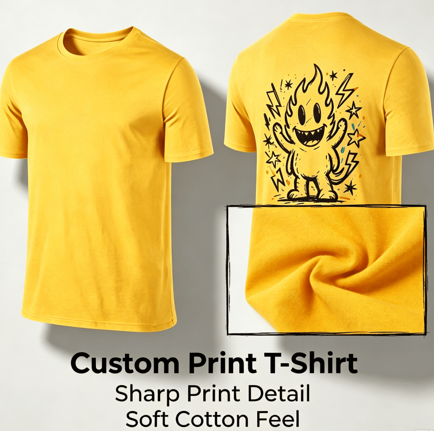 Customized pattern cotton short-sleeve T-shirt, colorful splashing smile print on the back, customizable picture and text personalized T-shirt, men's and women's same style casual loose everyday stre