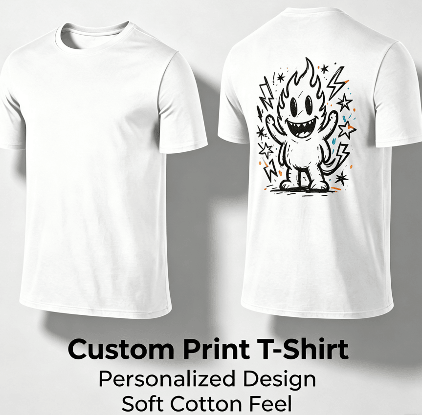 Customized pattern cotton short-sleeve T-shirt, colorful splashing smile print on the back, customizable picture and text personalized T-shirt, men's and women's same style casual loose everyday stre