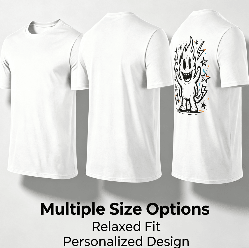 Customized pattern cotton short-sleeve T-shirt, colorful splashing smile print on the back, customizable picture and text personalized T-shirt, men's and women's same style casual loose everyday stre
