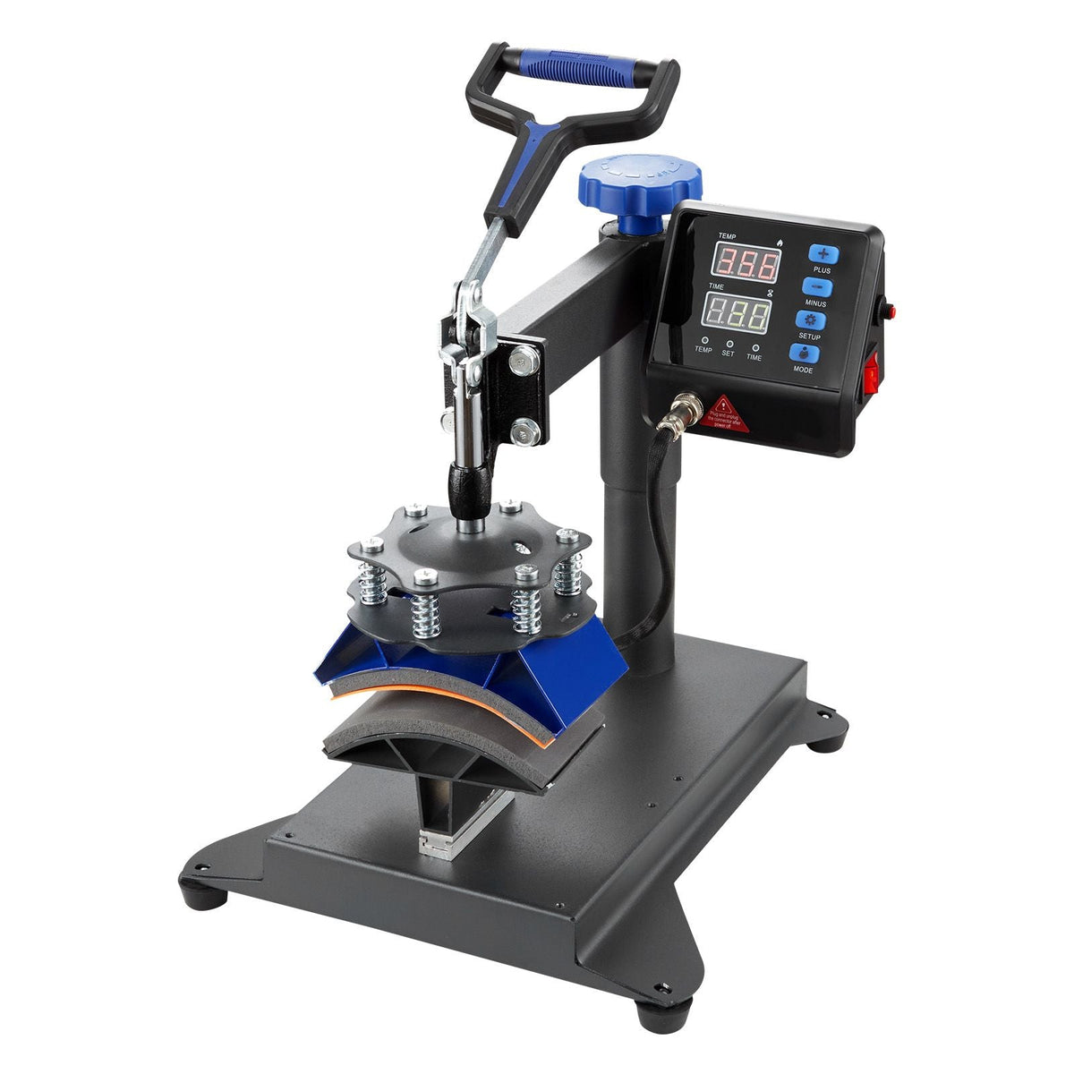 Heat Press Machine 8 in 1 Combo, Heat Press 15x15 in, Swing Away T Shirt Printing Machine Digital Control, Multifunction Transfer Machine Sublimation, for T-Shirt Hat Cap Mug Plate, Blue