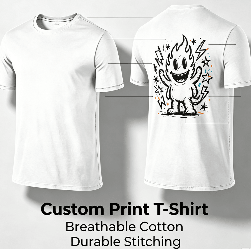 Customized pattern cotton short-sleeve T-shirt, colorful splashing smile print on the back, customizable picture and text personalized T-shirt, men's and women's same style casual loose everyday stre