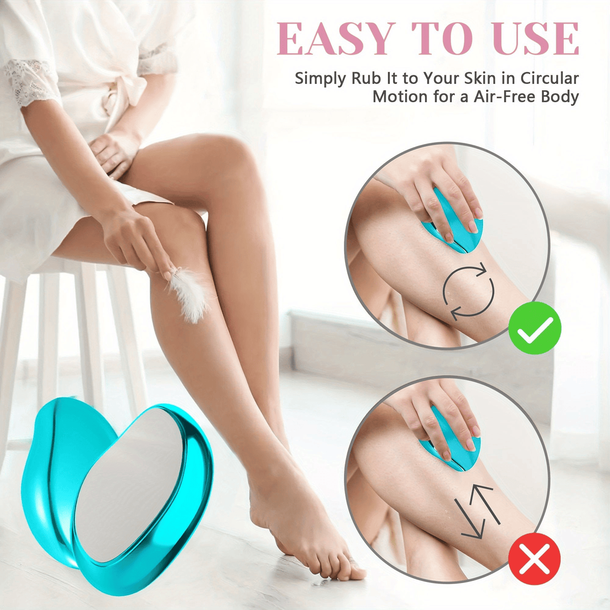 Crystal Hair Eraser Physical Hair Removal Tool Epilator Reusable Body Depilation Tool Glass Hair Remover Portable Mild Epilator