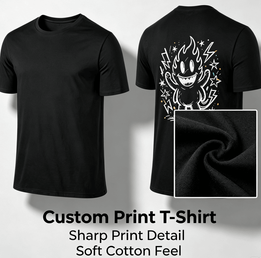 Customized pattern cotton short-sleeve T-shirt, colorful splashing smile print on the back, customizable picture and text personalized T-shirt, men's and women's same style casual loose everyday stre