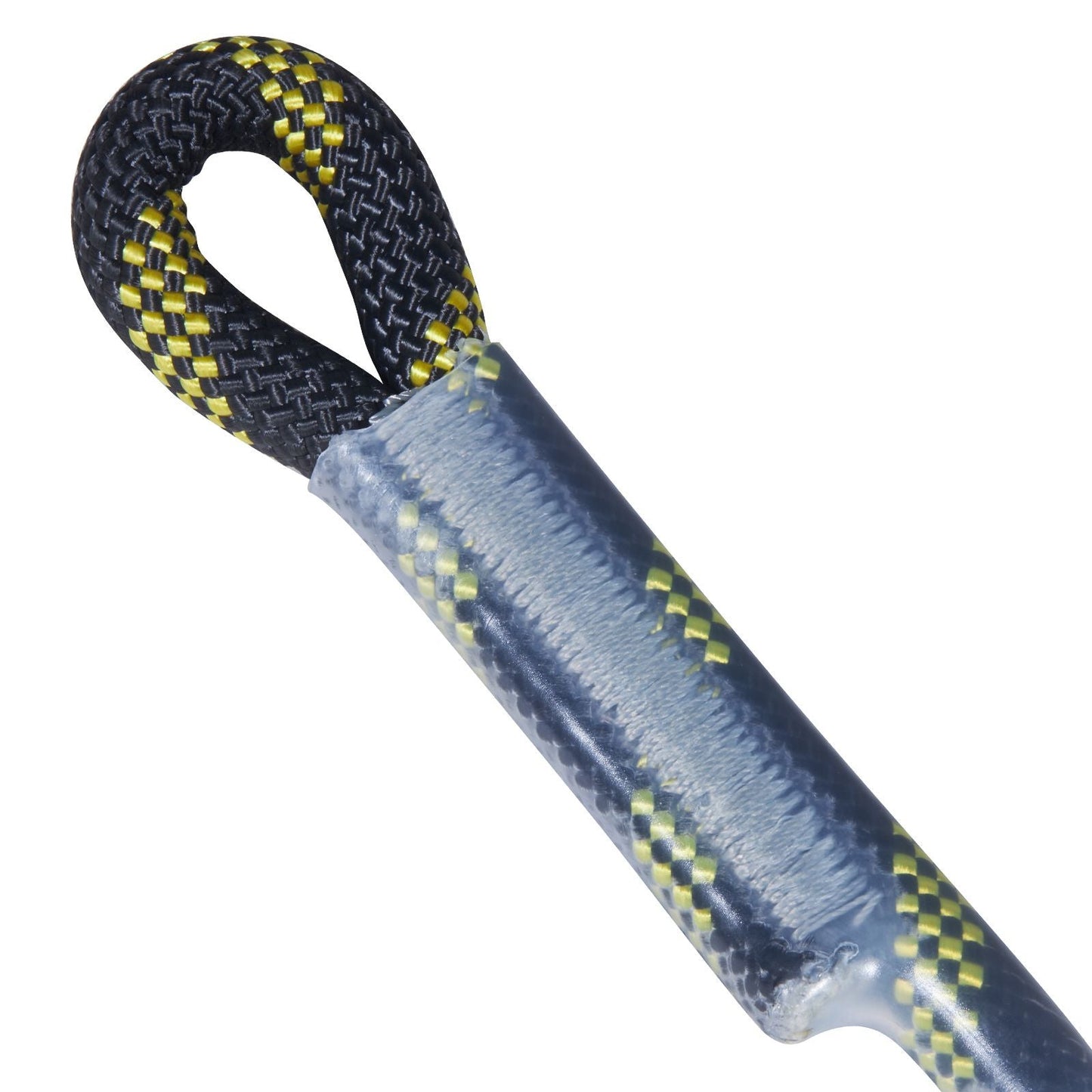 Vertical Lifeline Assembly, 0.55'' x 50' Fall Protection Rope with 30 KN Breaking Tension, Polyester Roofing Rope with Steel Snap Hooks, Rope Grab, and Shock Absorber, ANSI Compliant
