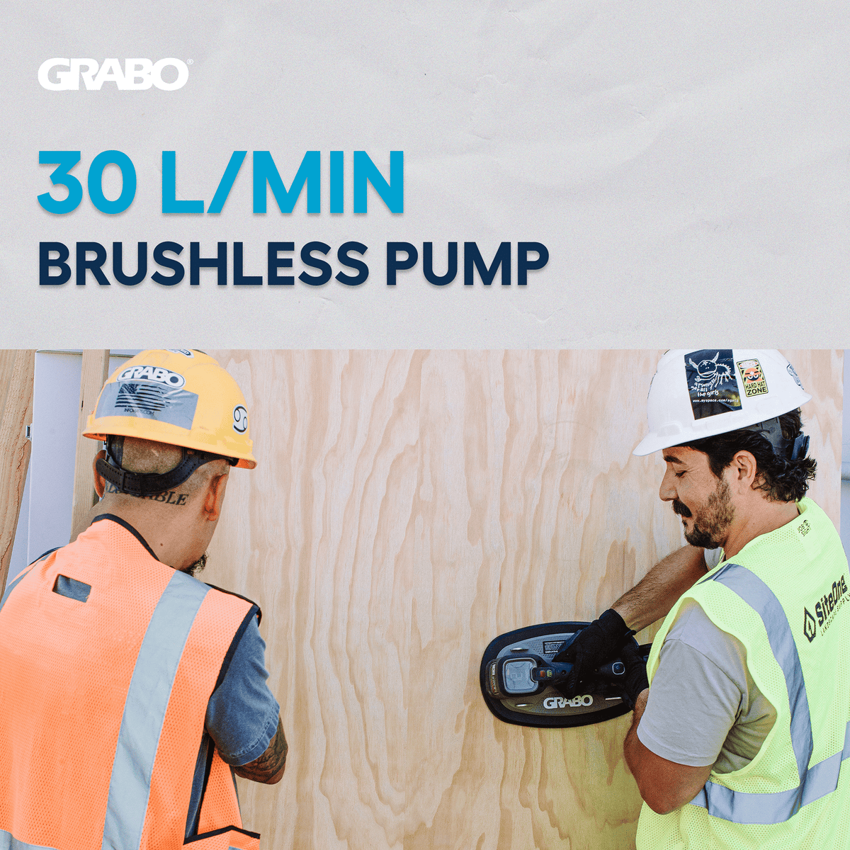 GRABO Pro Brushless Vacuum Suction Gripper 375 lb, Tool Only, No Battery
