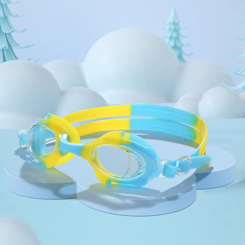 Children's Swimming Goggles Boys And Girls 3-12 Years Old Waterproof Swimming Goggles Anti-fog Transparent HD Diving Glasses