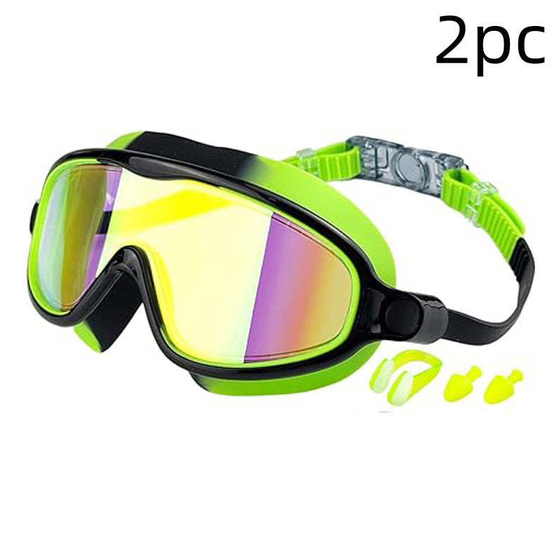 Children's Swimming Goggles HD Waterproof Anti-fog Large Frame Swimming Goggles