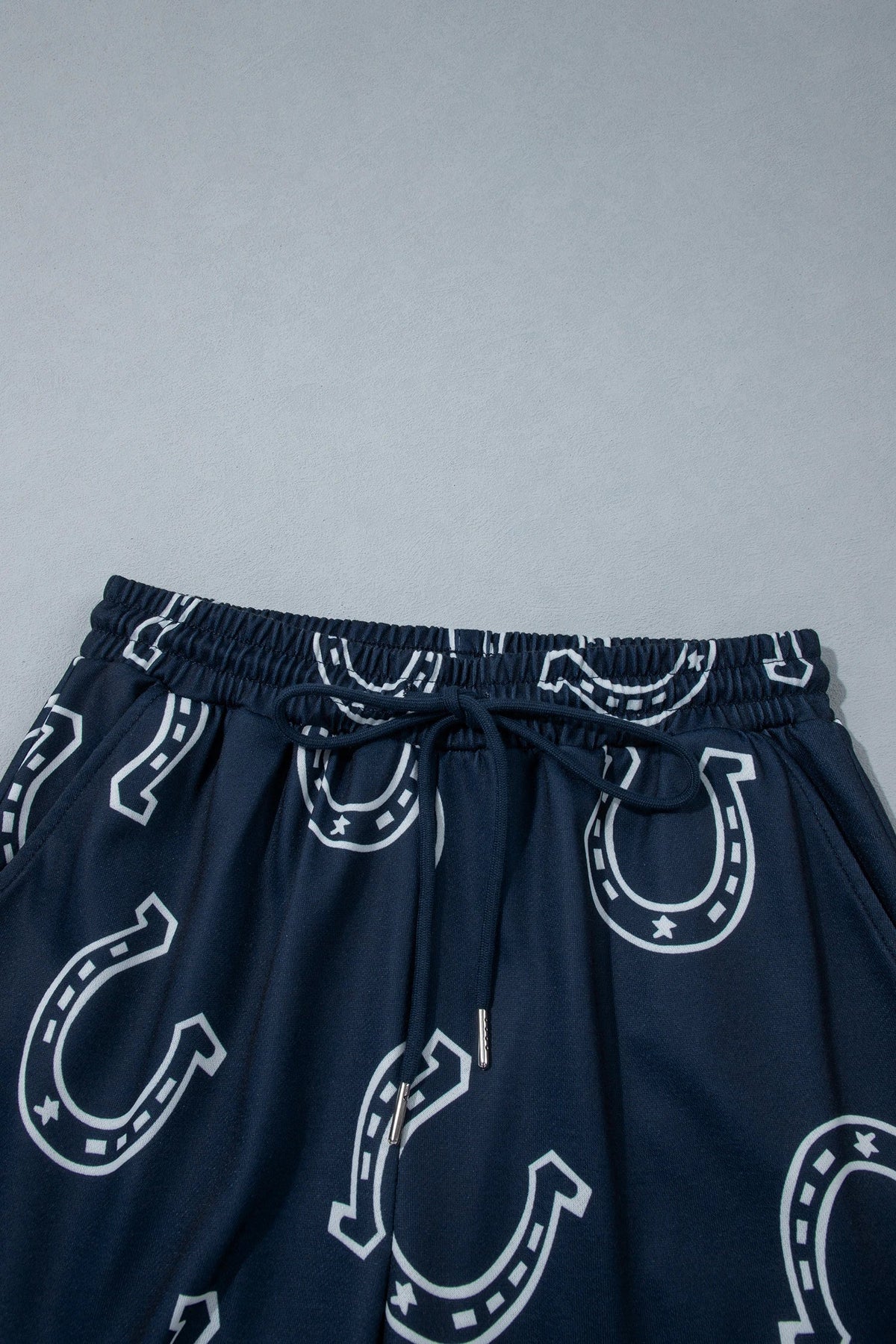 Western Horseshoe Sweatshirt & Elastic Waist Pants Set