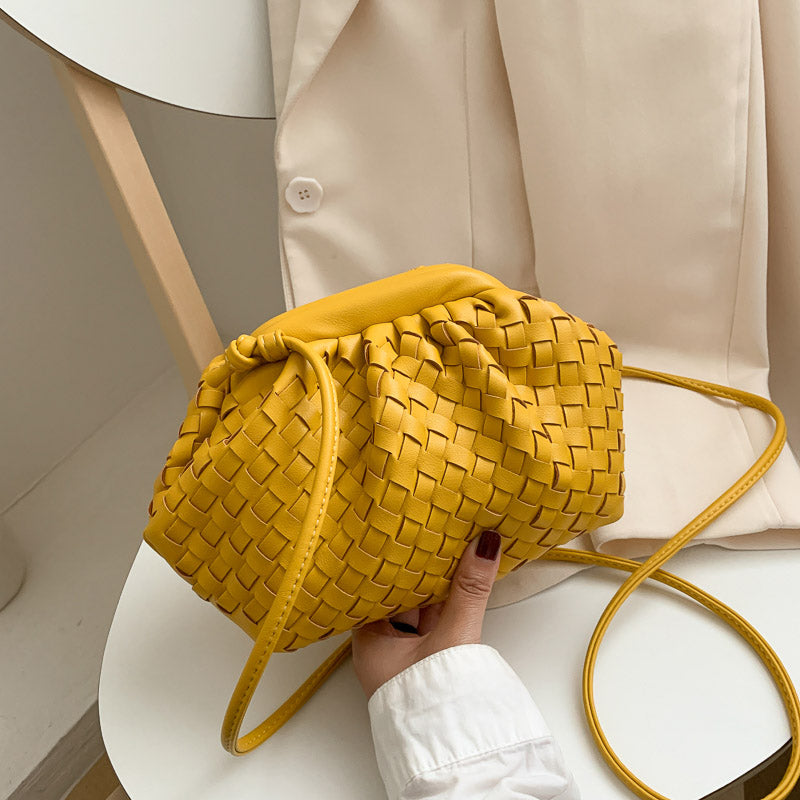 Luxury Ladies Weave Bag Soft Leather Crossbody Shoulder Bags For Women 2022 Fashion Female Brand Handbag And Purse Lady Hobo Ba