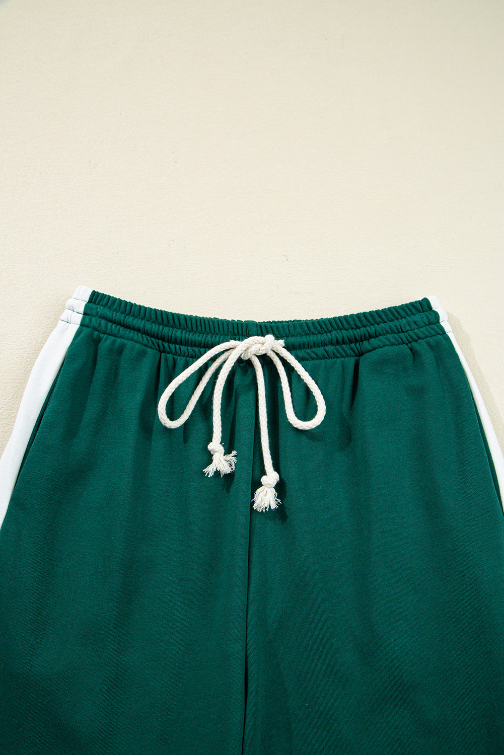Solid Varsity Stripe Top and  Pants Set