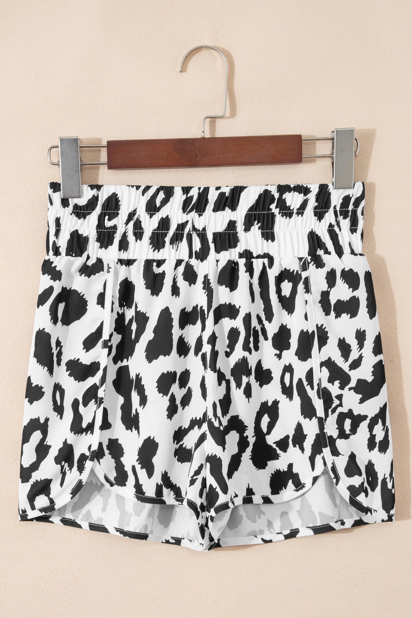Leopard High Waist Athletic Shorts