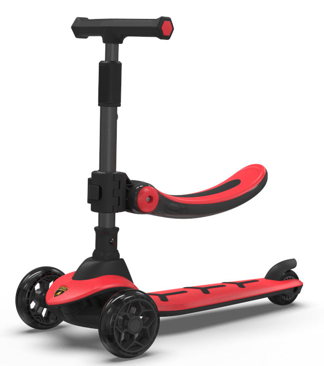 A Scooter That Children Can Sit On Or Ride