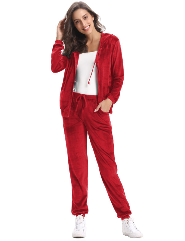 Casual/ Comfortable And Stylishwomen'S Velvet Suit