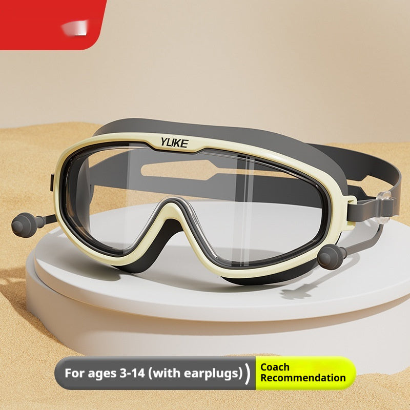 Children's Swimming Goggles With High Waterproof Anti Fog And Nose Protection Integrated Design