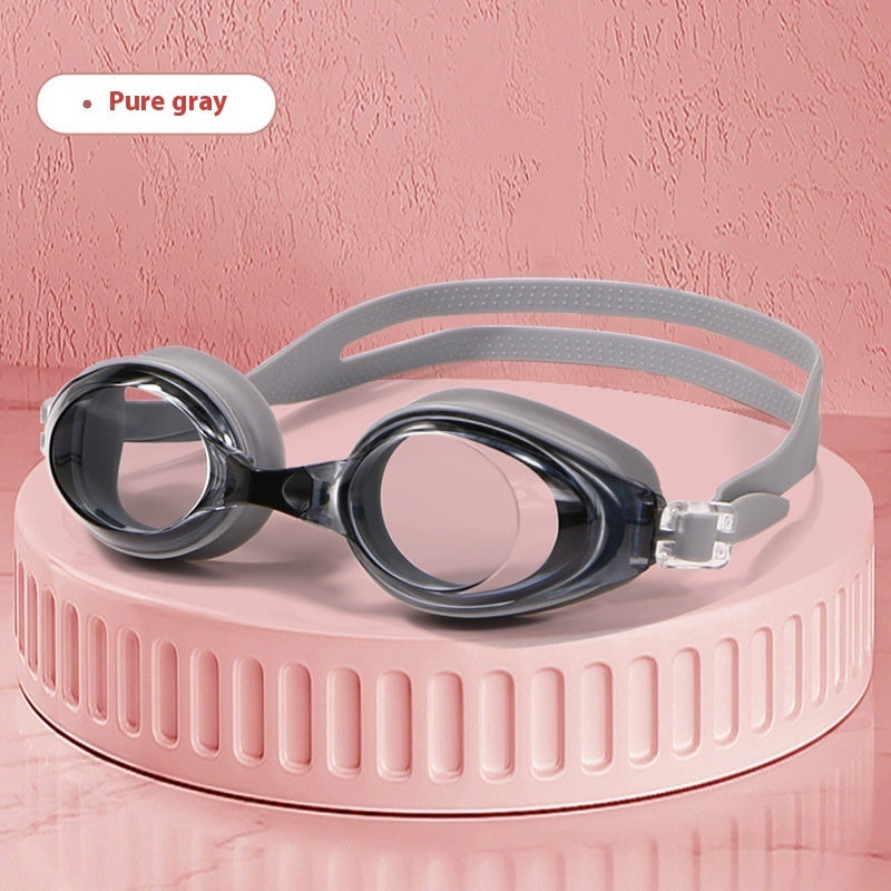 Plain Light Swimming Glasses HD Anti-fog Waterproof Professional Comfortable Big Frame Not Tight