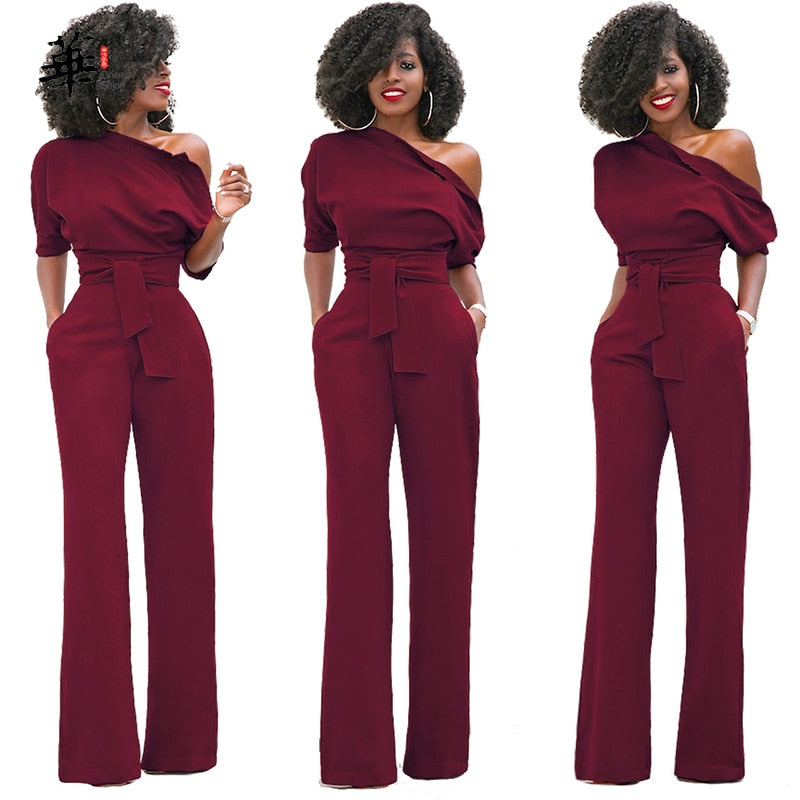 EtherealBe Elegant Wide Leg Pants Romper - Chic Styles