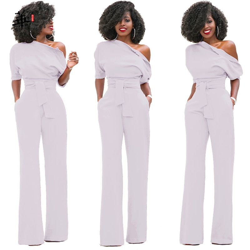 EtherealBe Elegant Wide Leg Pants Romper - Chic Styles
