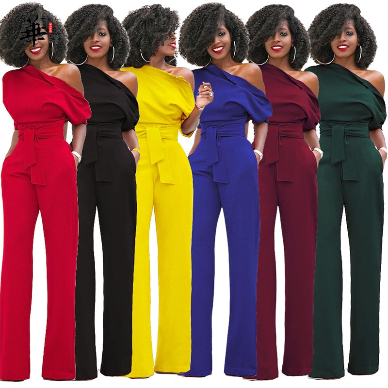 EtherealBe Elegant Wide Leg Pants Romper - Chic Styles