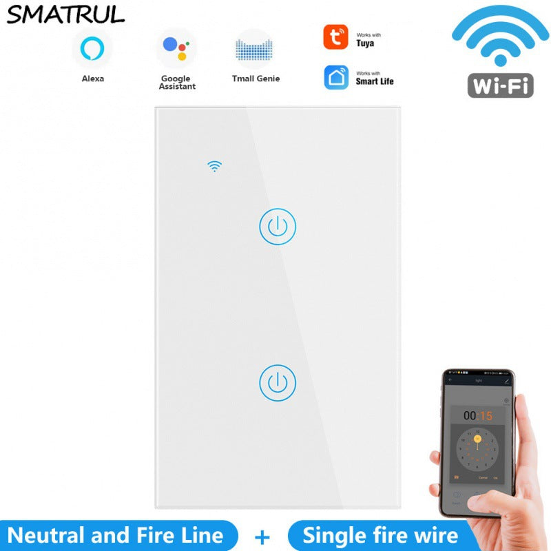 Zero Fire  Single Fire Universal Graffiti Smart USAustralian Wifi Touch Wall Panel
