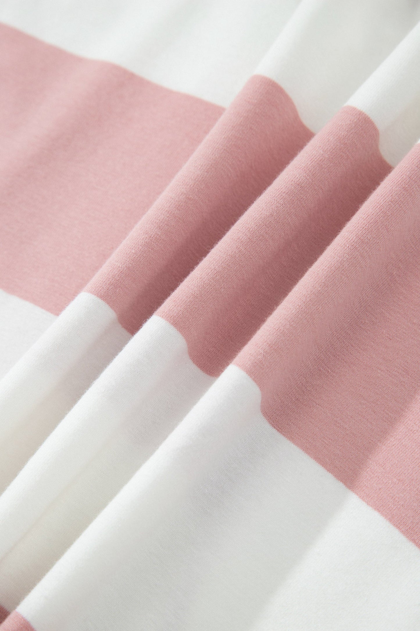 Stripe Half Zip 3/4 Sleeve Top & Shorts Set