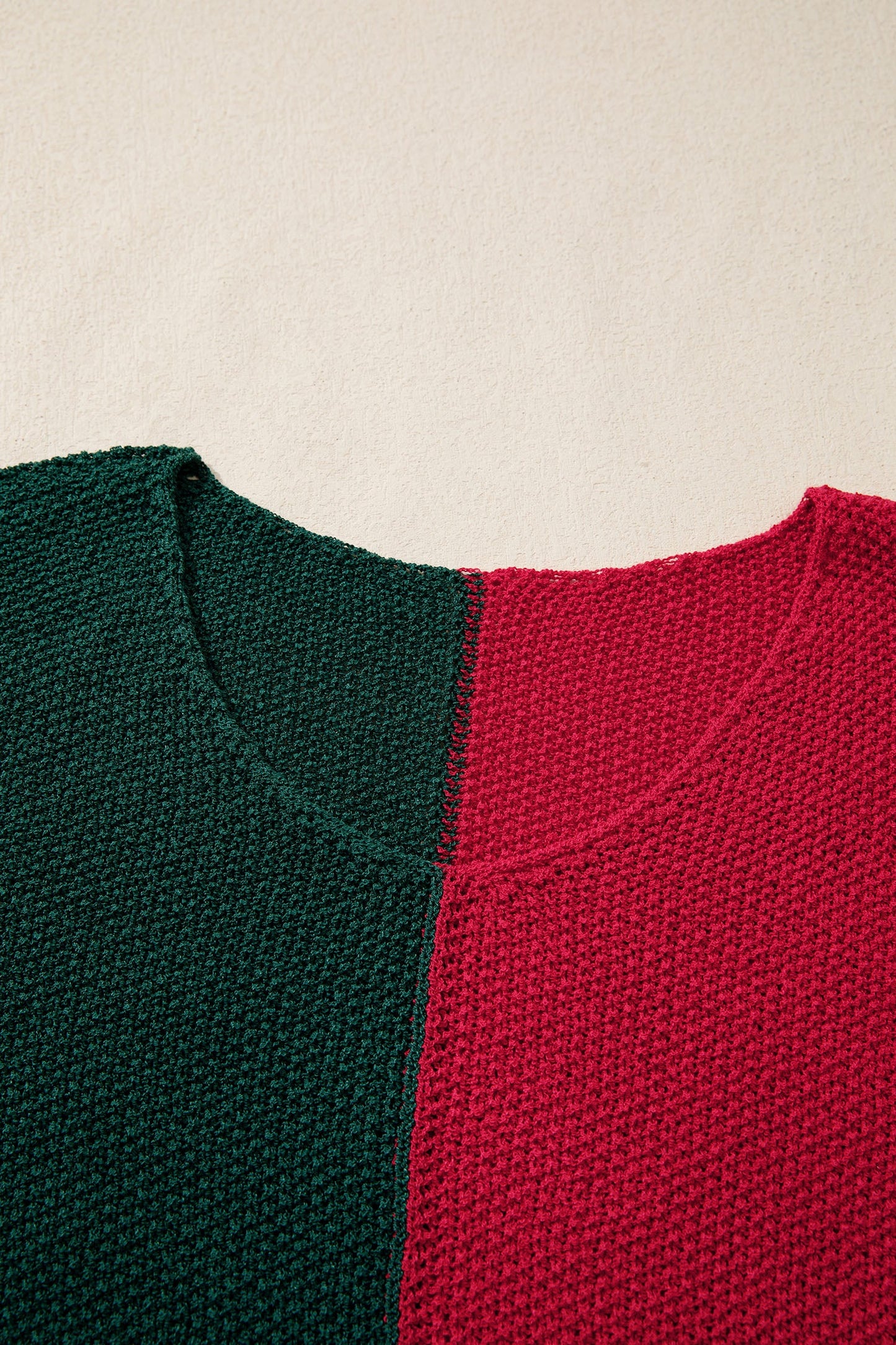 Demi Block Knit Loose Sweater