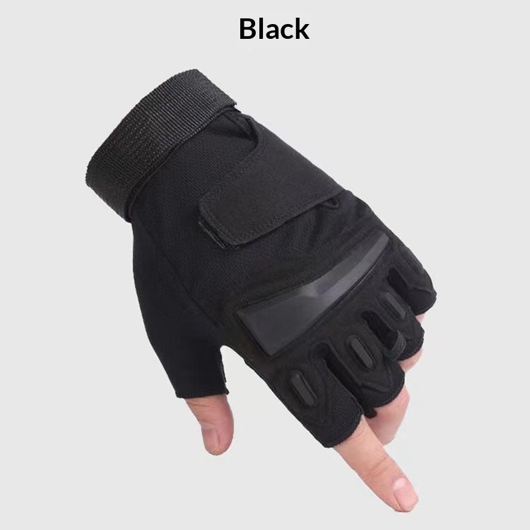 Student Style Half Finger Gloves For Men Outdoor Fitness And Cyclingfingerless Design