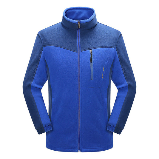 Cross-border Sources Of New Polar Fleece Warm Fleece Couple Cardigan Contrast