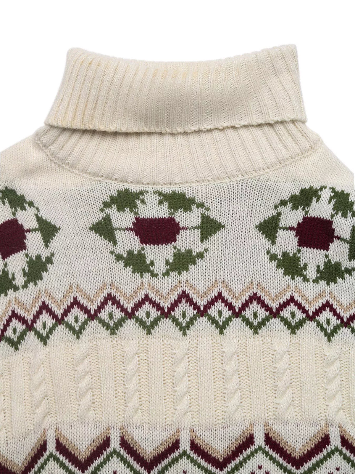 Cable Knit Turtleneck Sweater