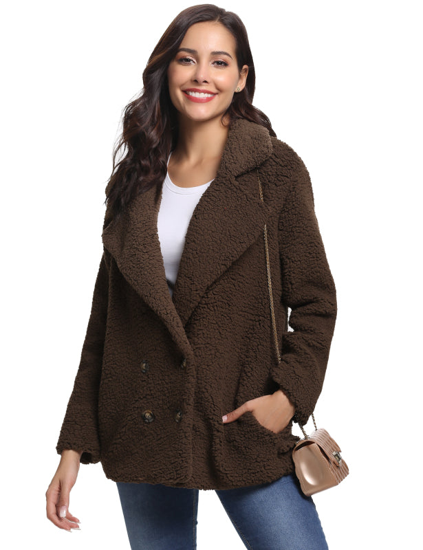 Fashion All-Match Casual Ladies Plush Coat