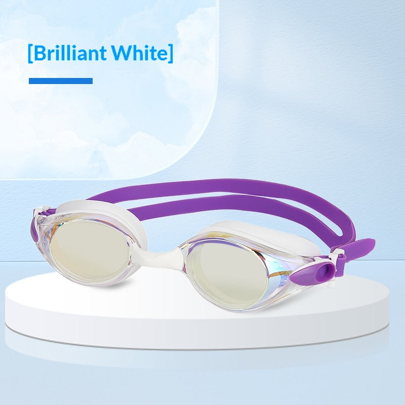 Wow, Swimming Goggles For Adults, Anti-Fog, Professional Training Swimming Goggles, Electroplated Waterproof High-Definition Silicone Glasses, Anti-Fog Upgrade
