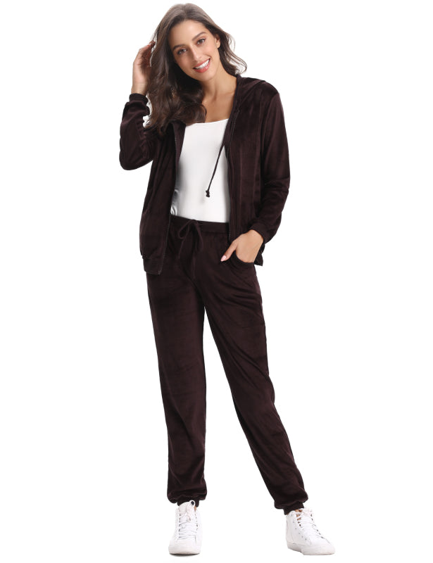 Casual/ Comfortable And Stylishwomen'S Velvet Suit