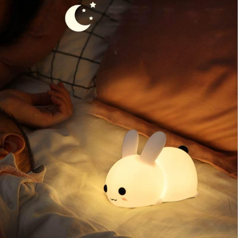 Colorful Rabbit Silicone LED Sleeping Aid Collectible