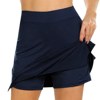 EtherealBe casual sports solid color skirt shorts Breathable