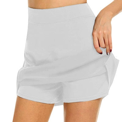 EtherealBe casual sports solid color skirt shorts Breathable