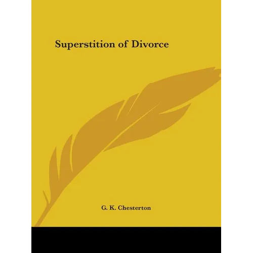 Superstition of Divorce