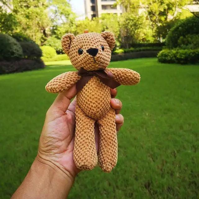 High Quality Soft 18-20CM Teddy Bear Stuffed Plush Toys Cute Dress Rabbit Pendant Dolls Gifts Birthday Wedding Party Decor